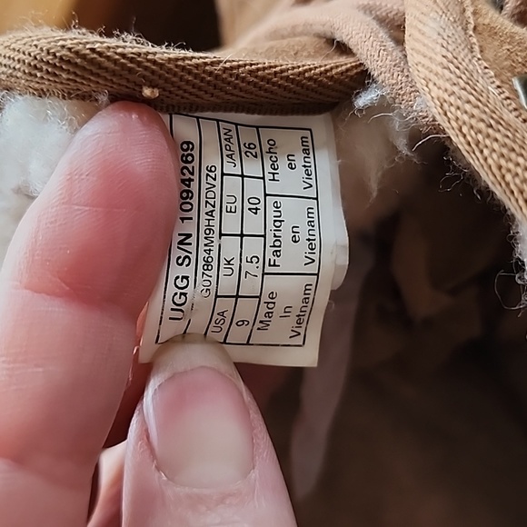 Lace up Uggs ankle boots chestnut sz 9 EU 40 - Picture 13 of 13